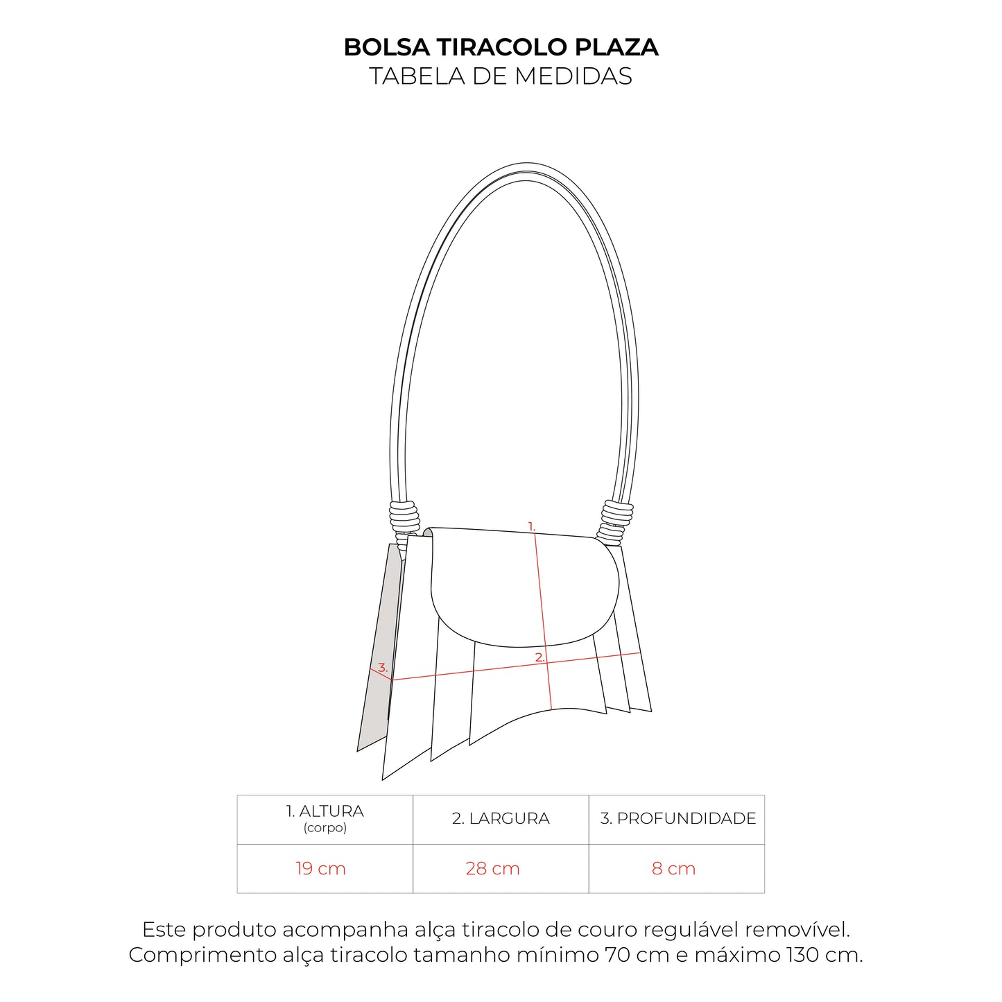 Bolsa Tiracolo Plaza Bofill Marrom