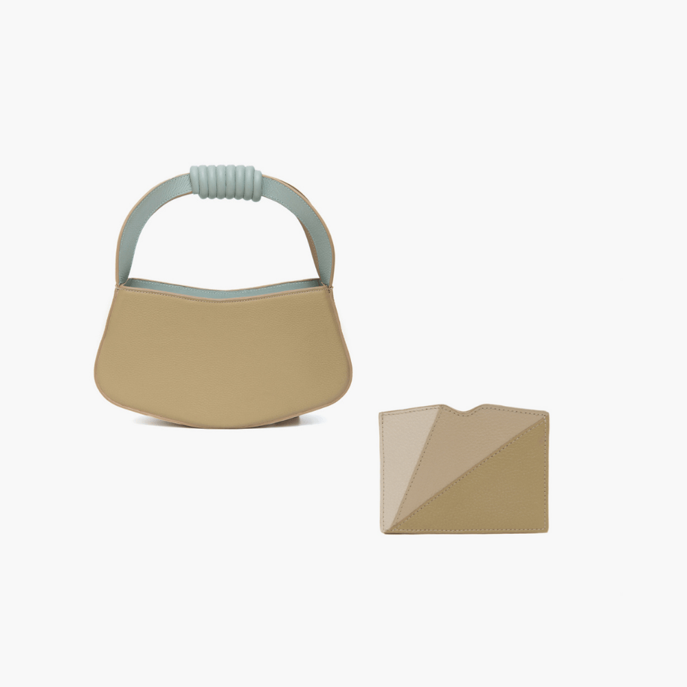 HANDBAG BLANCA + PORTA CARTÃO BOFILL BEGE