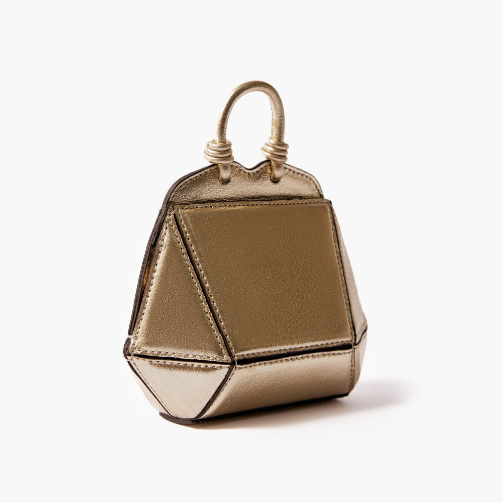 Mini Bolsa Diamante Ouro