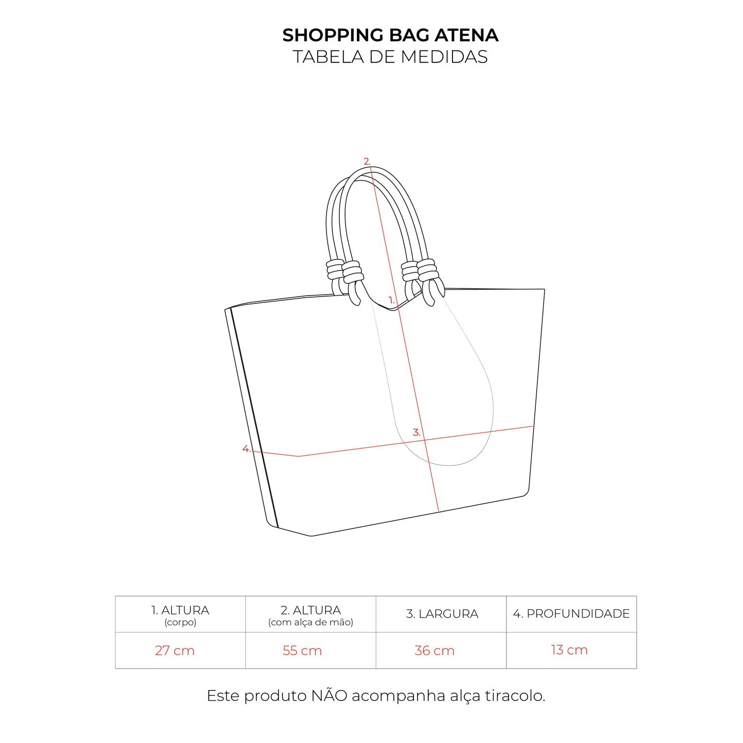 Shopping Bag Atena Lyra Purple