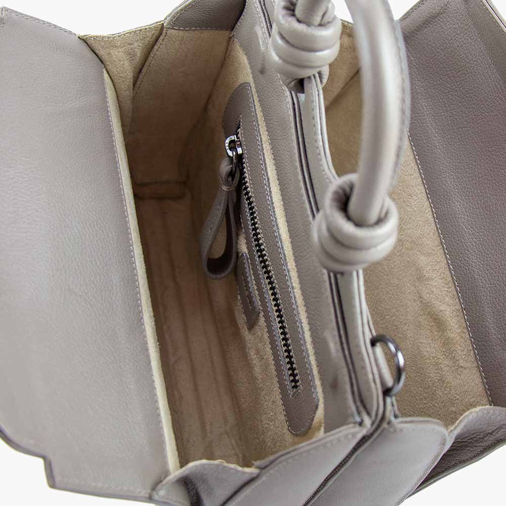 Bolsa Mini Paseo Calatrava Cinza