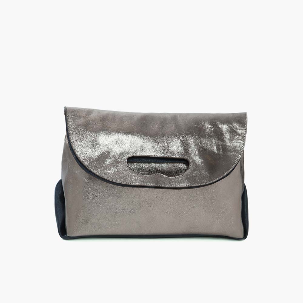 Maxi Clutch Brera Metrópoles Prata