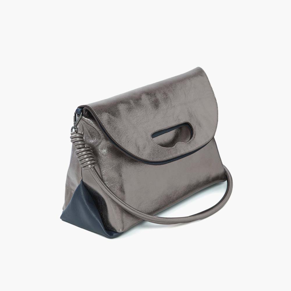 Maxi Clutch Brera Metrópoles Prata