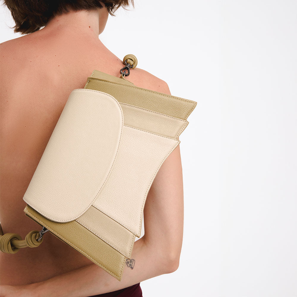 Bolsa Tiracolo Plaza Bofill Bege