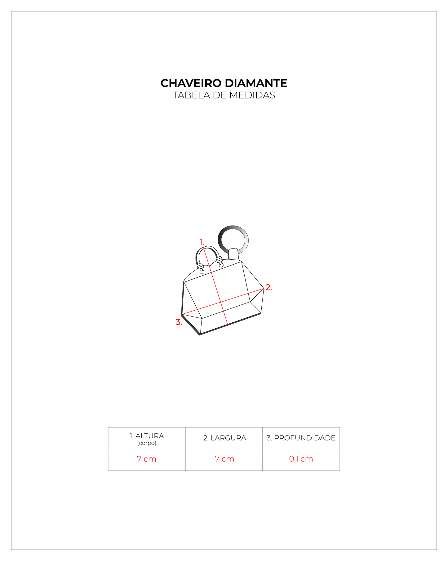 CHAVEIRO CHARM COLECIONÁVEL DIAMANTE LARANJA SUNRISE | Soleah
