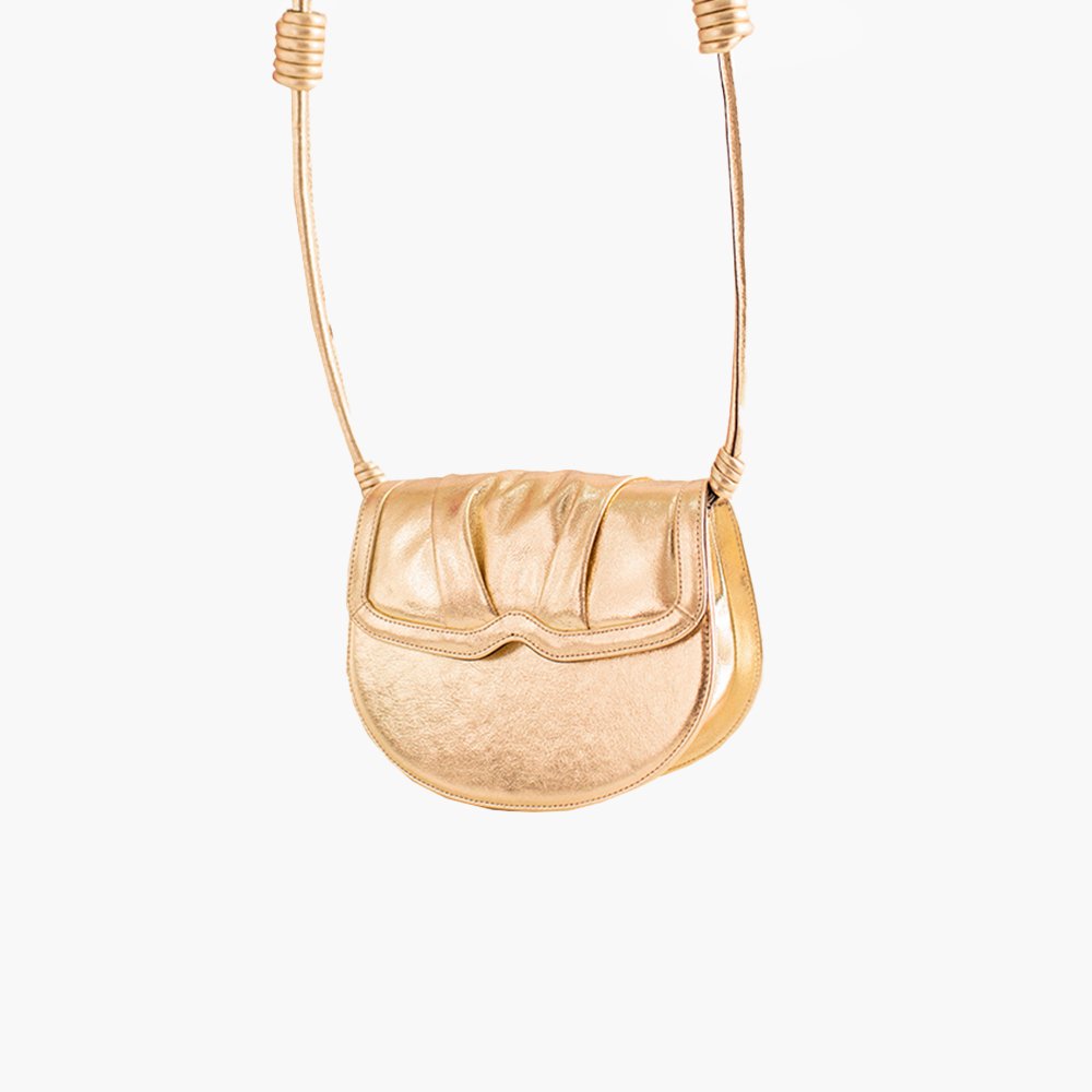 Bolsa Baby Blush Diamante Ouro