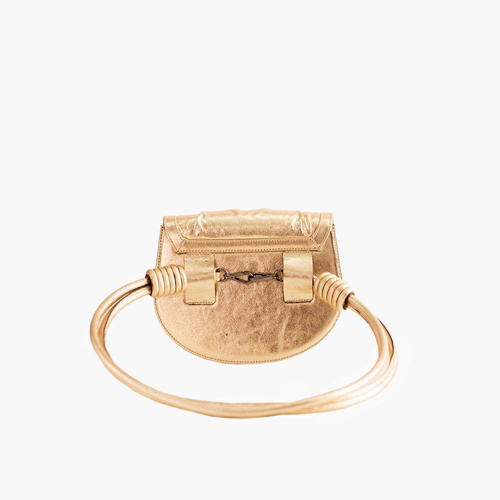 Bolsa Baby Blush Diamante Ouro