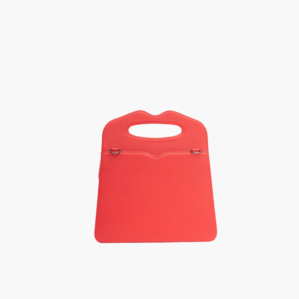 Bolsa Handbag Bulería Vermelho Pop Red com Rosa Pink Gum