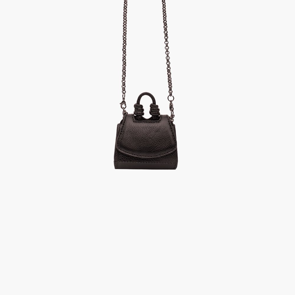 Nano Bolsa de Couro Paseo Preto