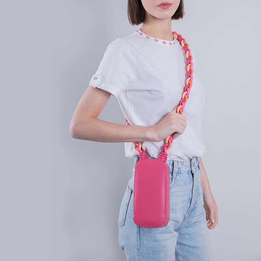 Bolsa Estojo Trenza Patbo Pink Gum