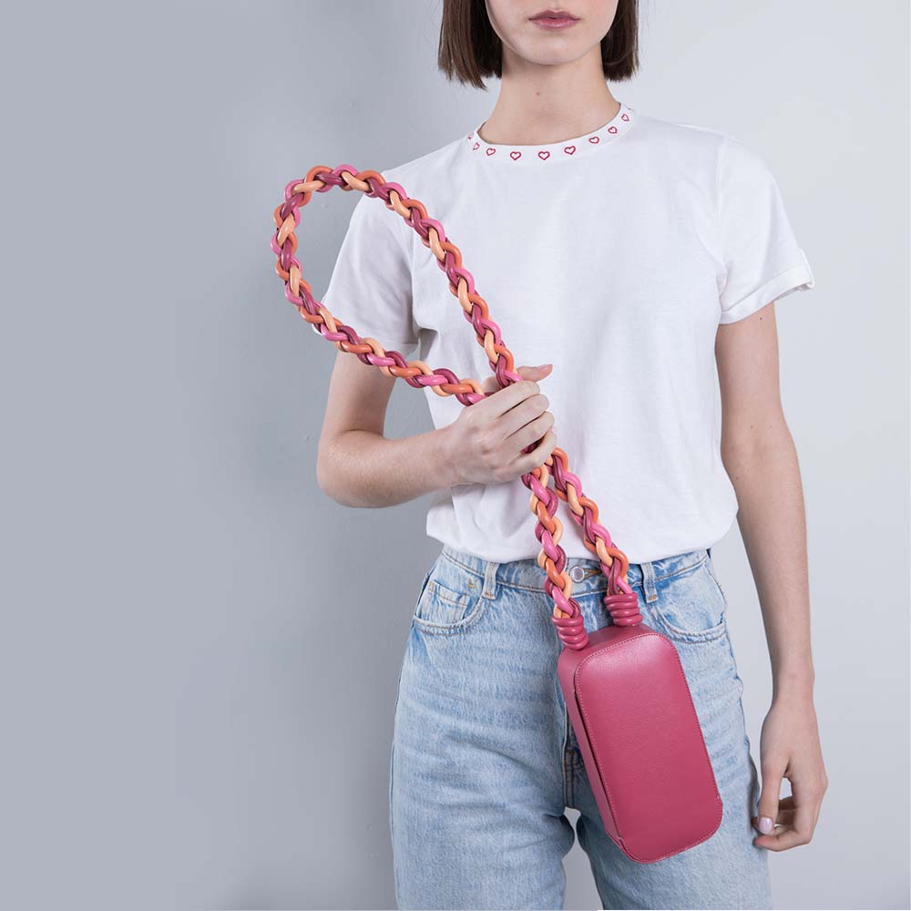 Bolsa Estojo Trenza Patbo Pink Gum