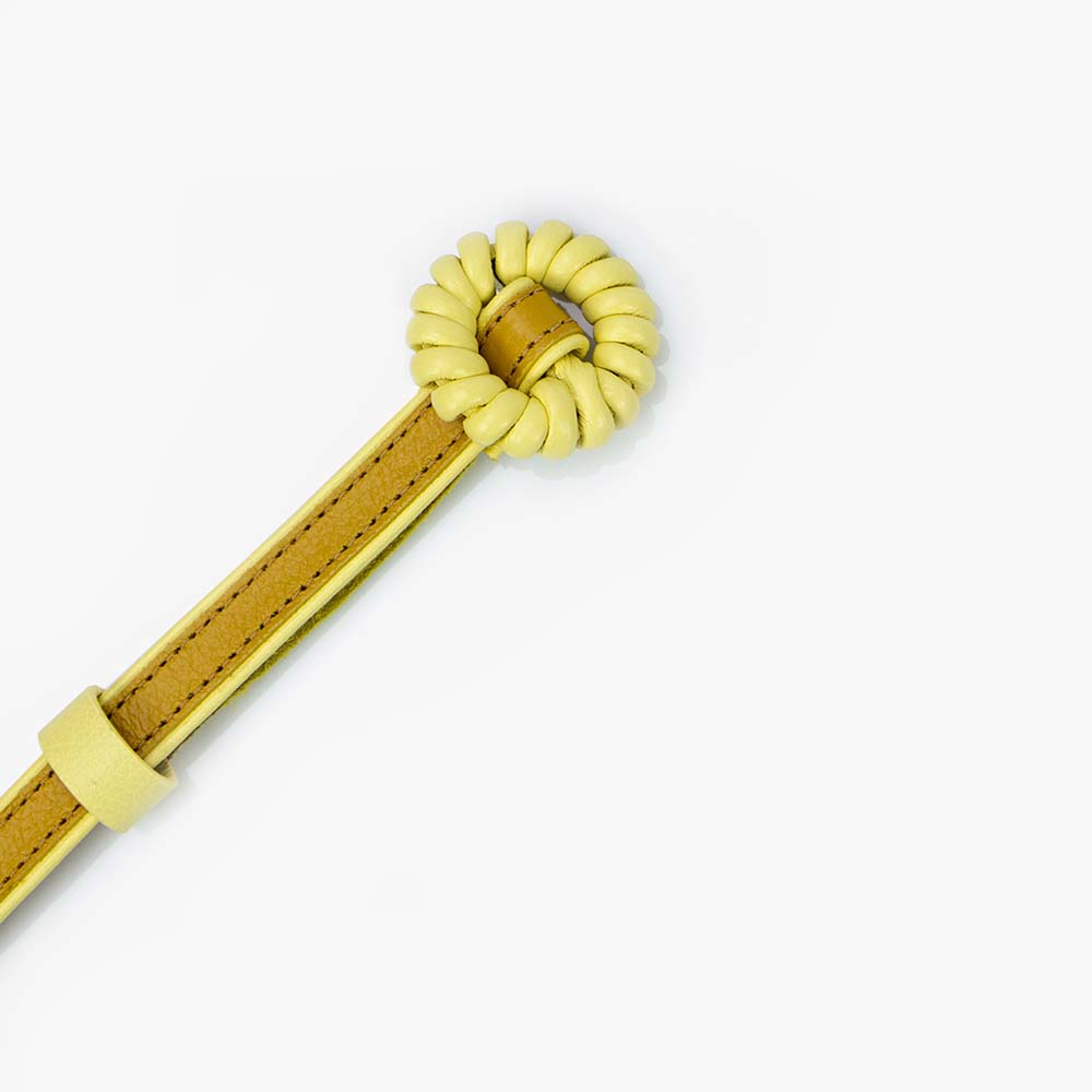 Cinto Fino Feminino de Couro Espanha Mostarda