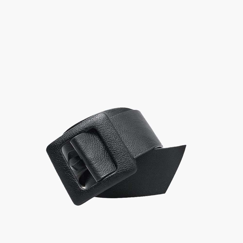 Cinto Feminino de Couro Krystallos Preto
