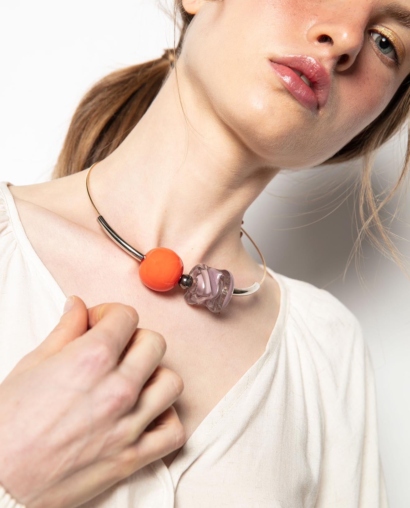 Colar Tapas Laranja