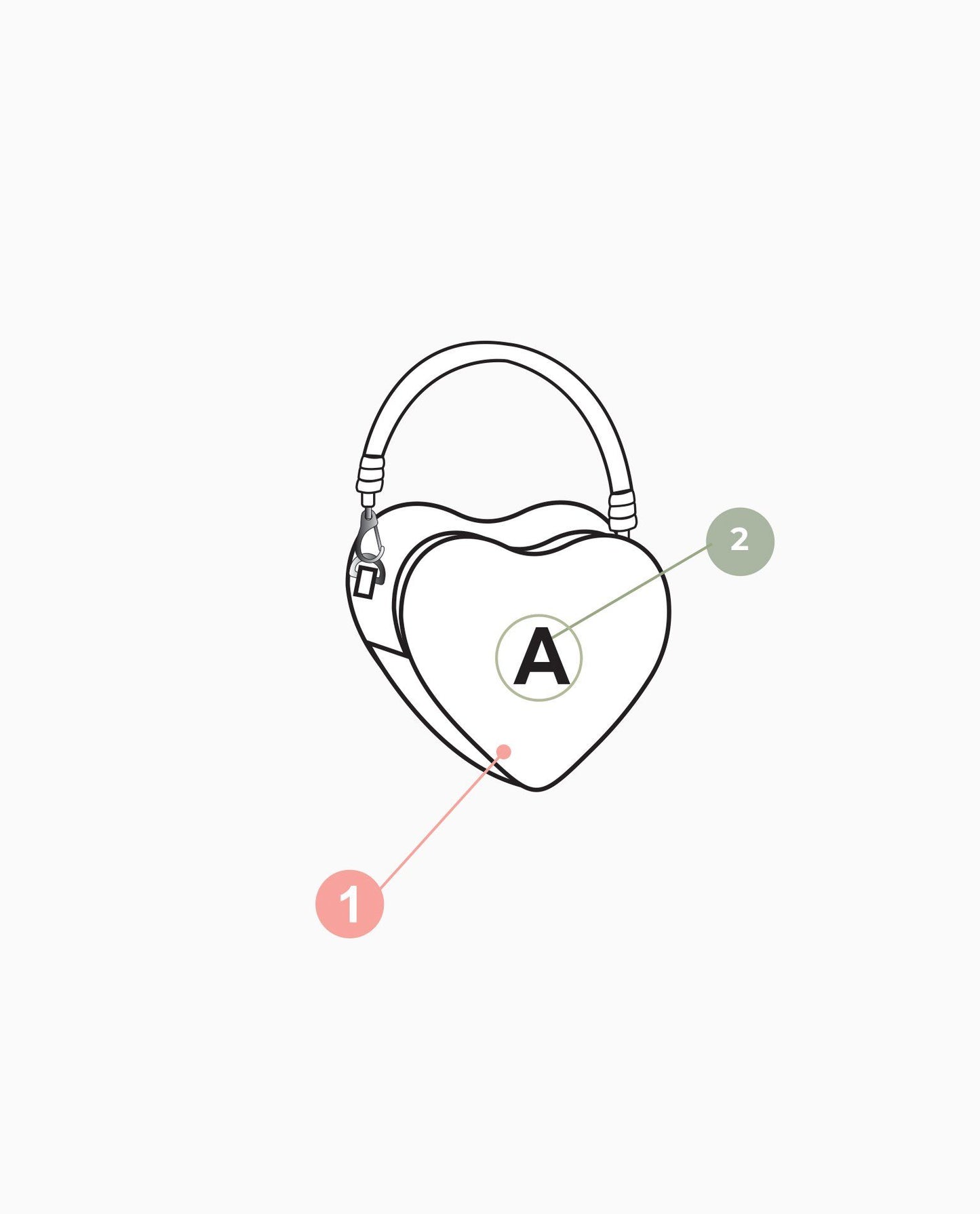 PORTA CHUPETA DE COURO ANTONELLA PERSONALIZADO