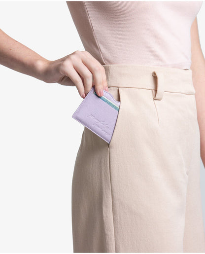 Porta Cartão de Couro Prosperidade Off White