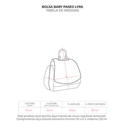 Bolsa Baby Paseo Lyra Vinho
