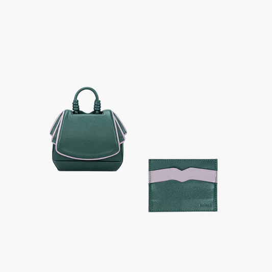 BOLSA BABY PASEO + PORTA CARTÃO CALATRAVA VERDE