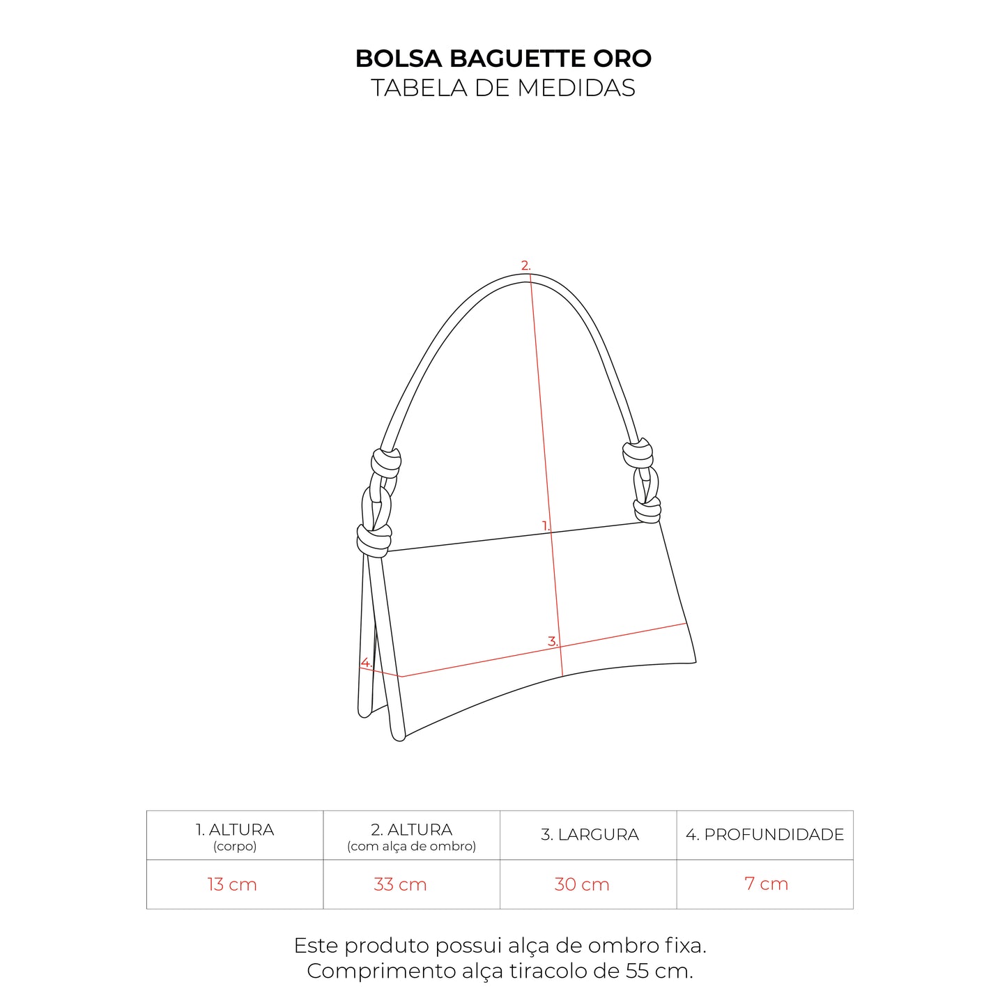 Bolsa Baguette Oro Bofill Marrom