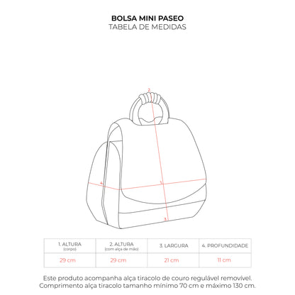 Bolsa Mini Paseo Bofill Marrom