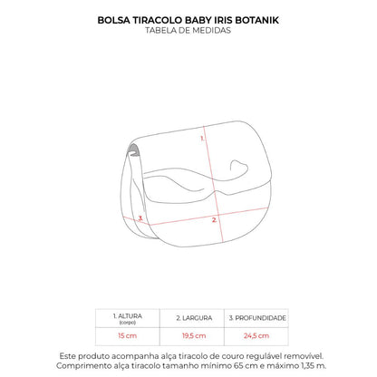 Bolsa Baby Tiracolo Iris Botanik Rosé