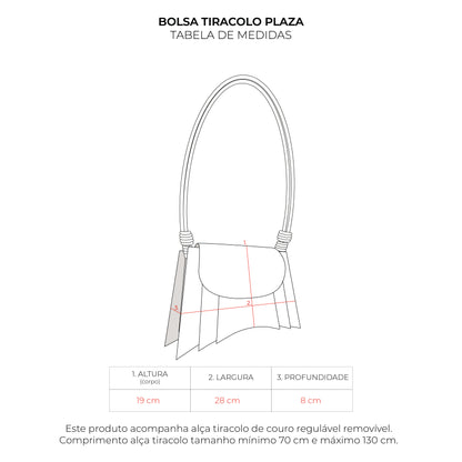Bolsa Tiracolo Plaza Bofill Marrom