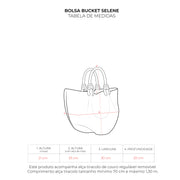 Bolsa Bucket Selene Lyra Off White