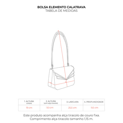 Bolsa Elemento Calatrava Vermelho