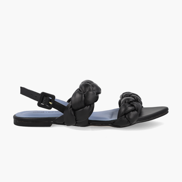 Rasteira Trançada Preta Blue Bird & Soleah Preto