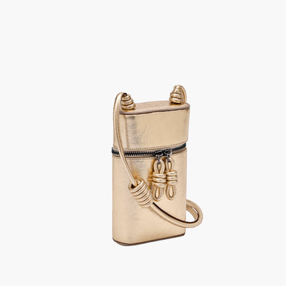 Bolsa Tiracolo Estojo Íris Lyra Ouro
