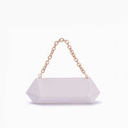 Bolsa Clutch Diamante Off White
