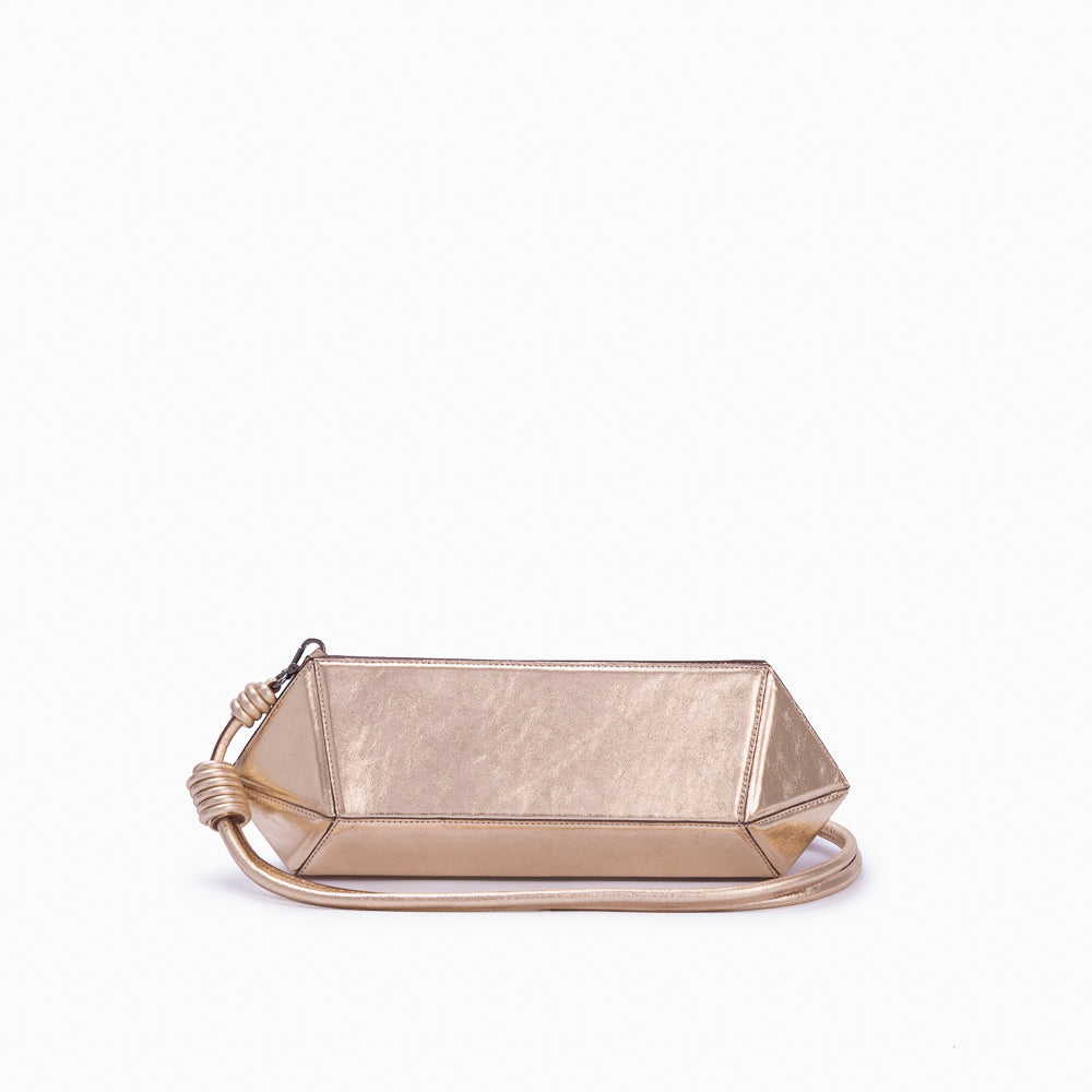 Bolsa Clutch Diamante Ouro