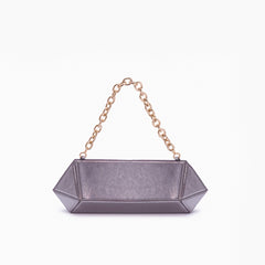 Bolsa Clutch Diamante Prata