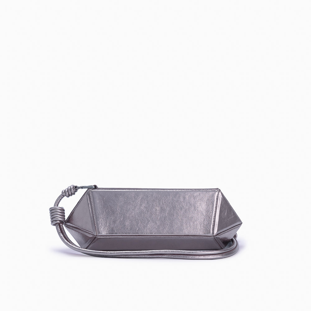 Bolsa Clutch Diamante Prata