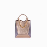 Bolsa Mini Tote Diamante Metalizado