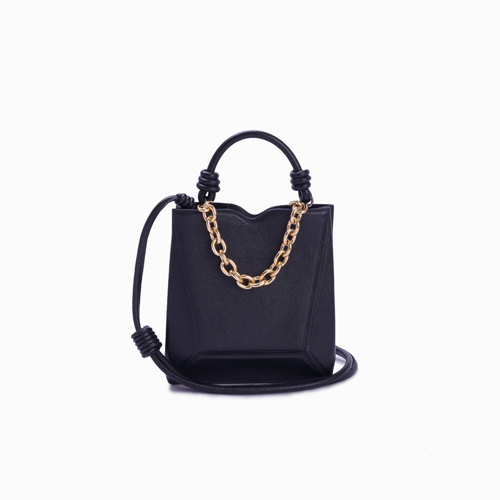 Bolsa Mini Tote Diamante Preto