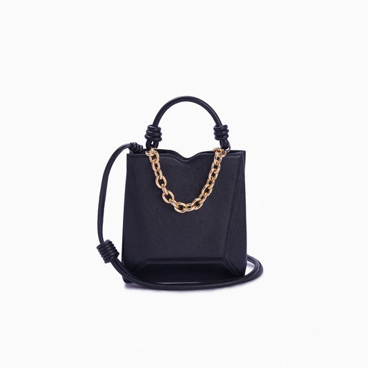 Bolsa Mini Tote Diamante Preto
