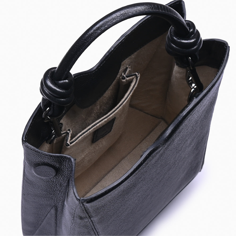 Bolsa Mini Tote Diamante Preto