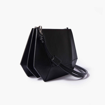 Bolsa Tiracolo Diamond Essence Preto