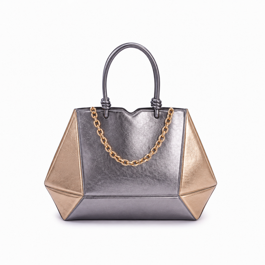Shopping Bag Diamante Metalizado