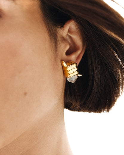 Brinco Aurum Soleah + Maria Dolores Cristal