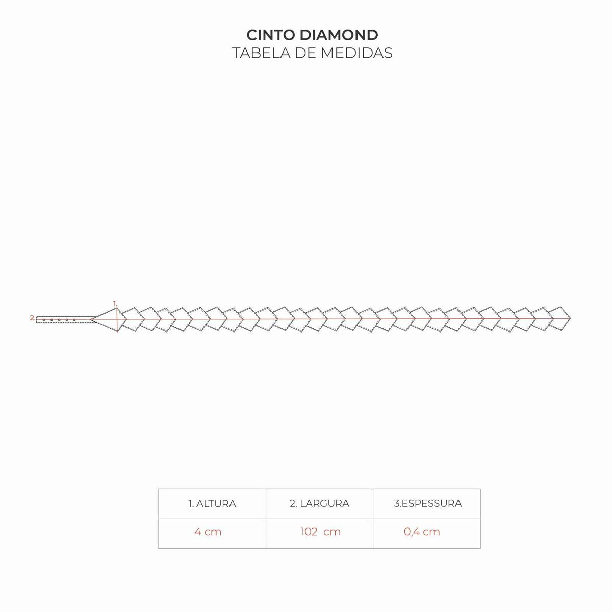 Cinto Diamond Essence Preto