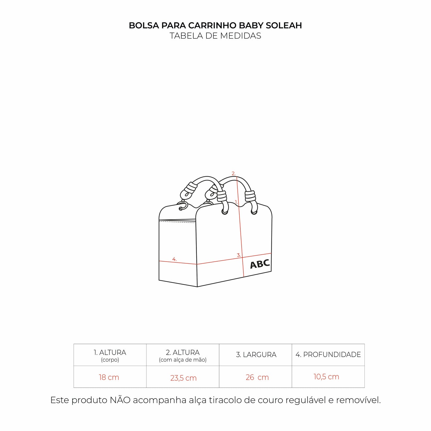 Bolsa para Carrinho Baby Soleah Marinho