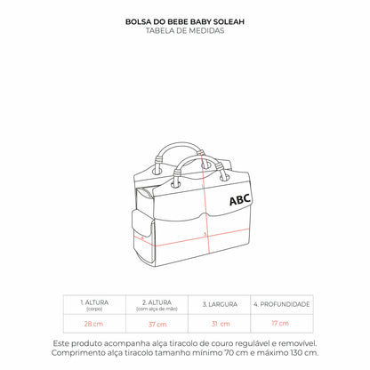 Bolsa do Bebe Baby Soleah Marinho
