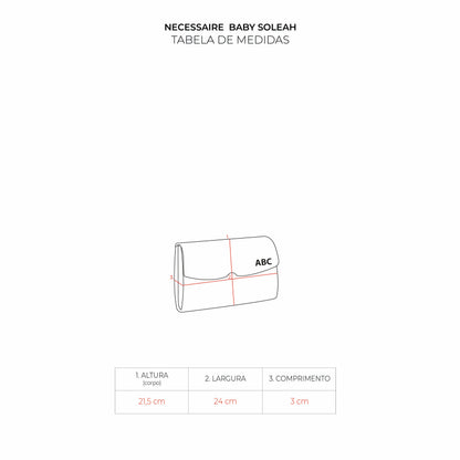 Necessaire Baby Soleah Rosa Claro