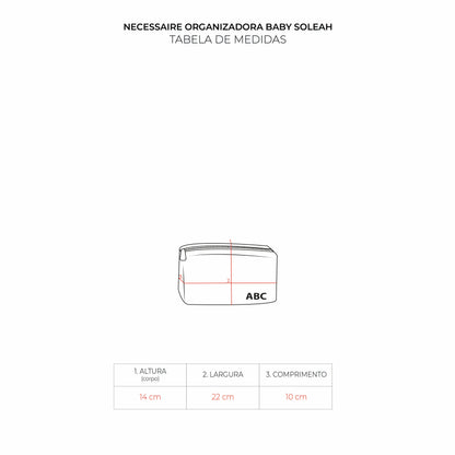 Necessaire Organizadora Baby Soleah Off White