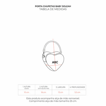 Porta Chupetas Baby Soleah Cinza Escuro