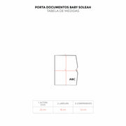 Porta Documentos Baby Soleah Marrom Wood