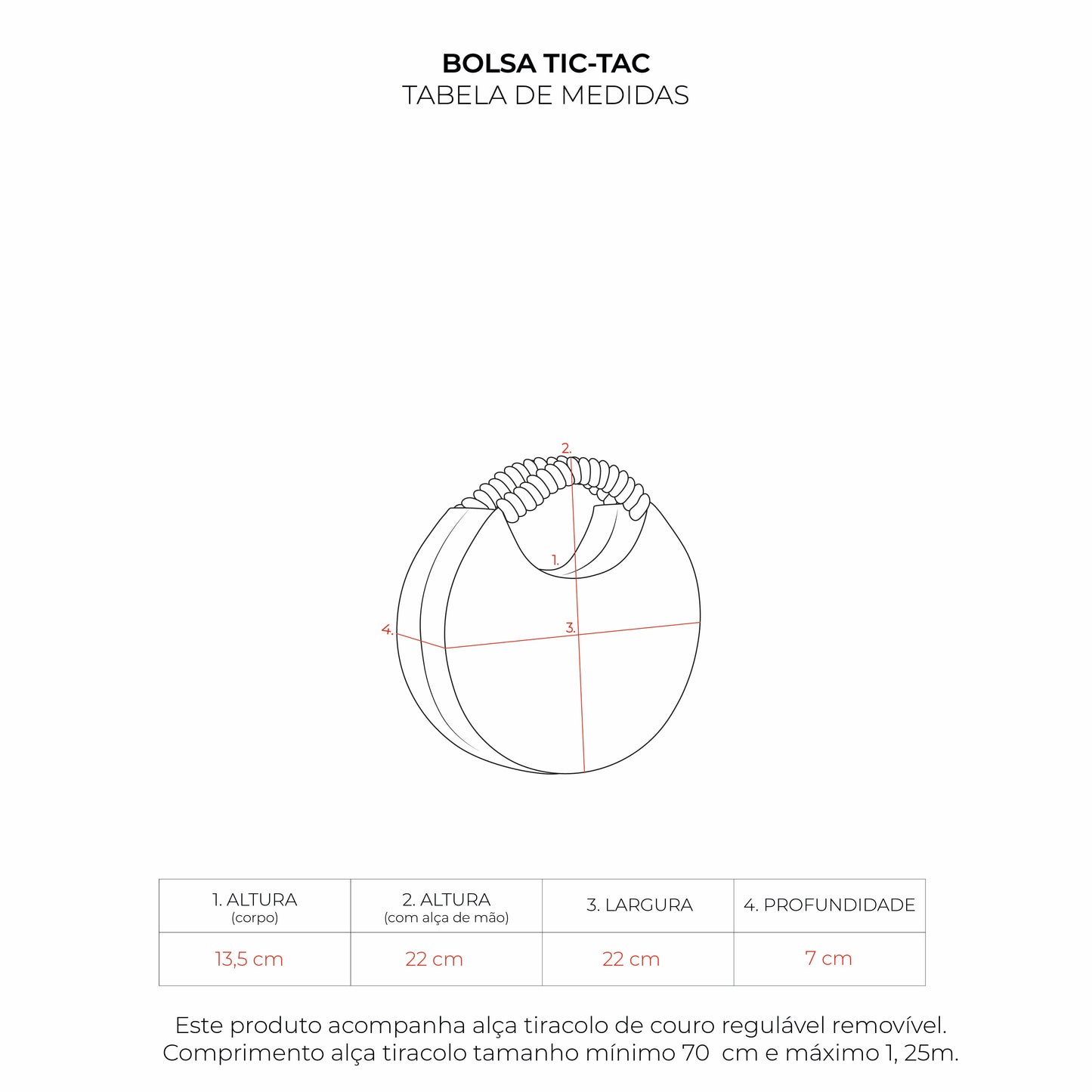 Bolsa Handbag Tic-Tac Preto