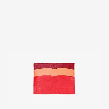 Porta Cartão de Couro Espanha Vermelho